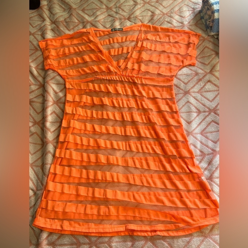 #226 Orange Cover up